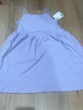 H&M Girls Lilac Spaghetti Strap Casual Dress